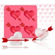Formine per ghiaccio in silicone a forma di Cuore di Cupido